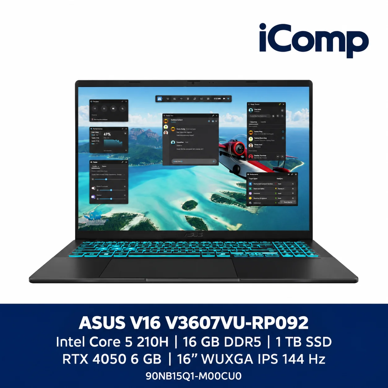 ASUS V16 V3607VU-RP092 (90NB15Q1-M00CU0) Gaming Laptop
