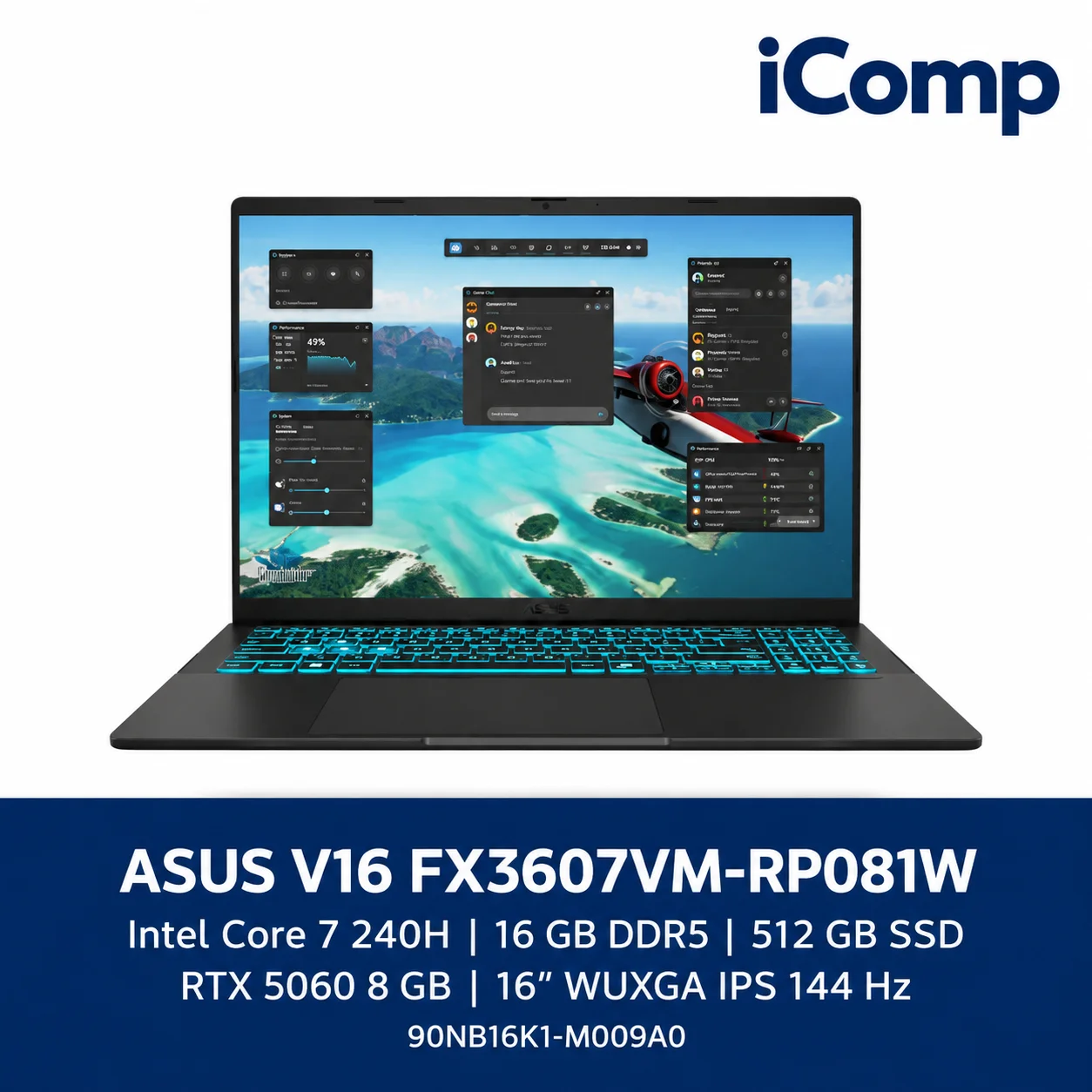 ASUS V16 FX3607VM-RP081W (90NB16K1-M009A0) Gaming Laptop