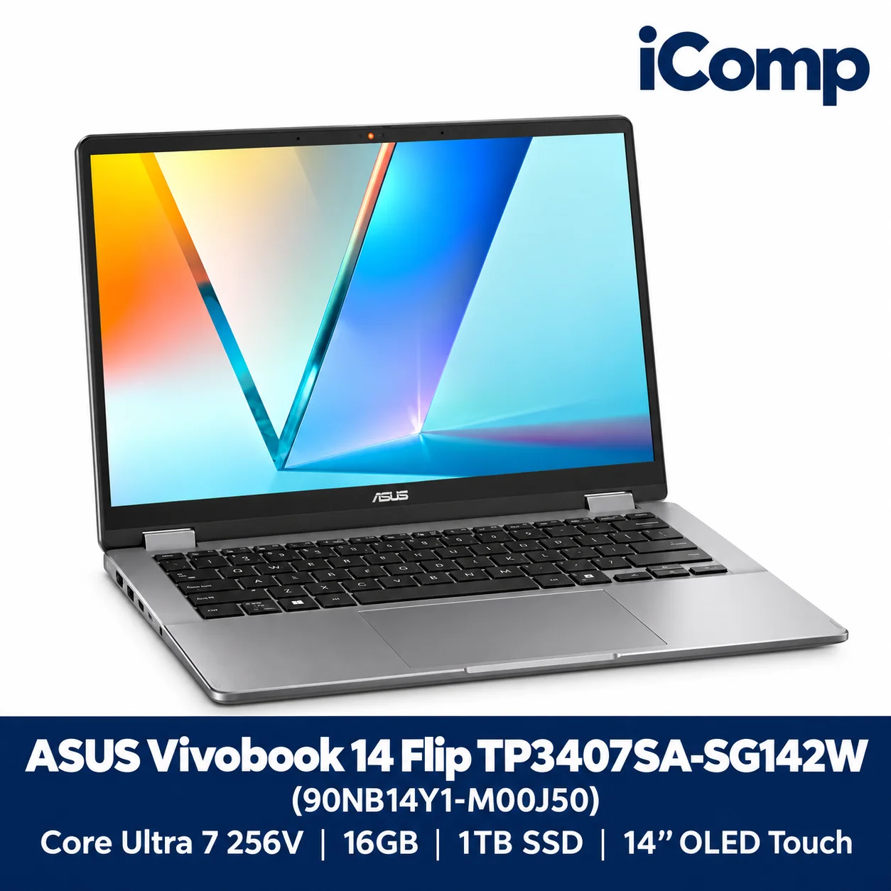 ASUS Vivobook 14 Flip TP3407SA-SG142W (90NB14Y1-M00J50) Laptop