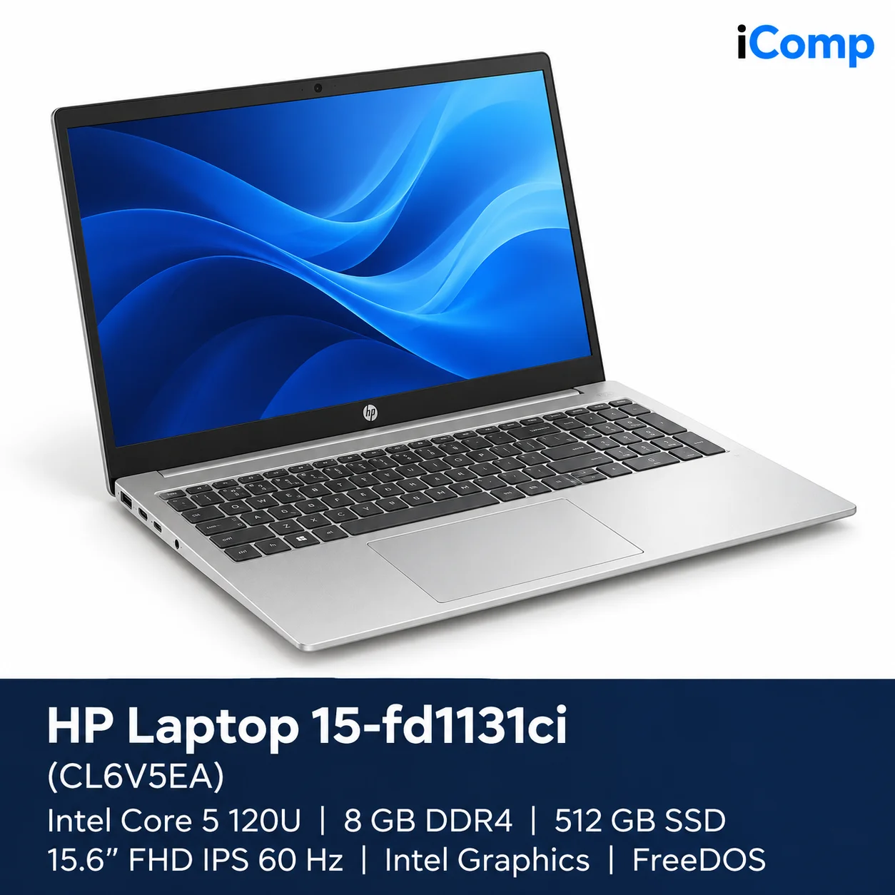 HP Laptop 15-fd1131ci (CL6V5EA) &mdash; Core 5, 8GB, 512GB