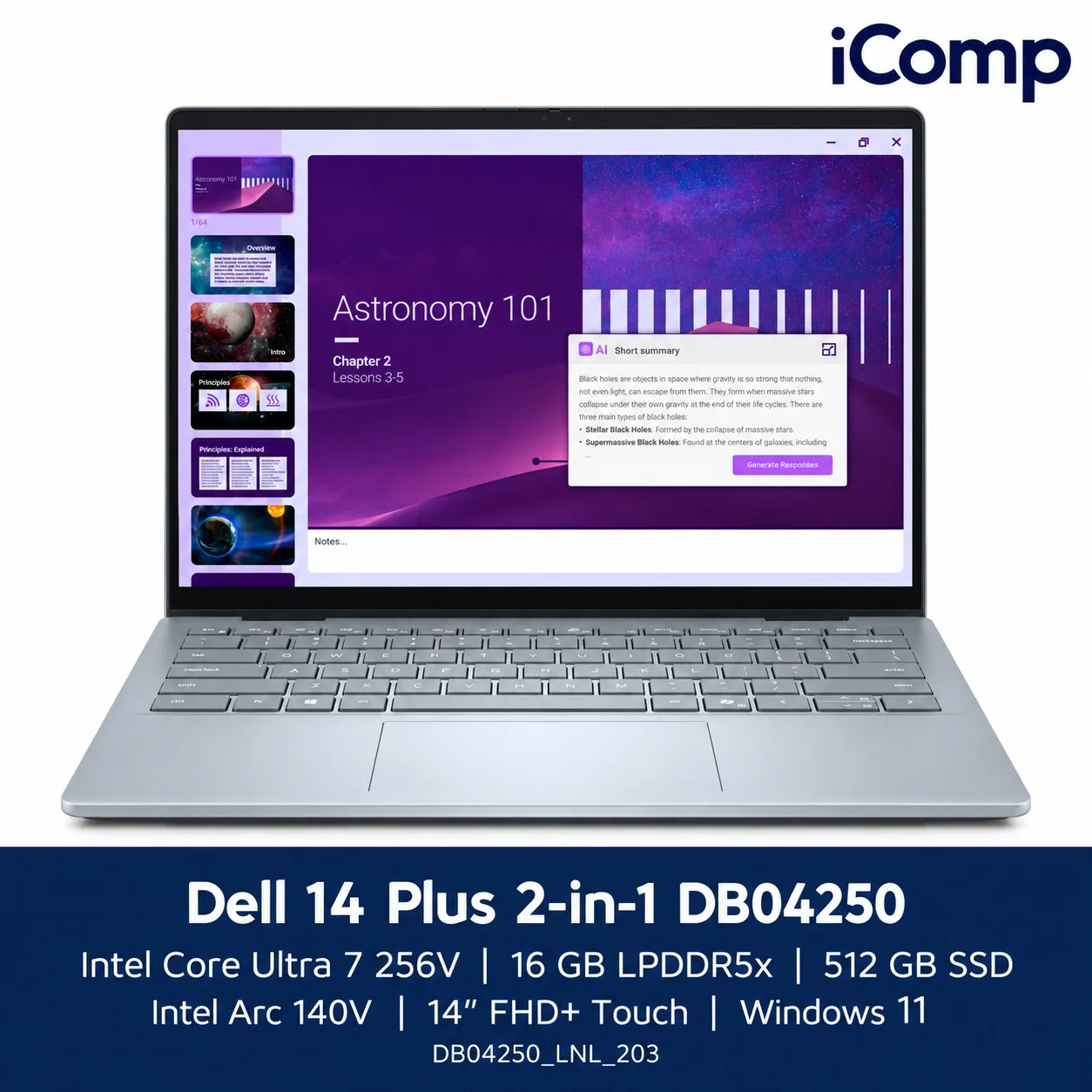 Dell 14 Plus 2-in-1 DB04250 Ultra 7 256V (DB04250_LNL_203) Laptop