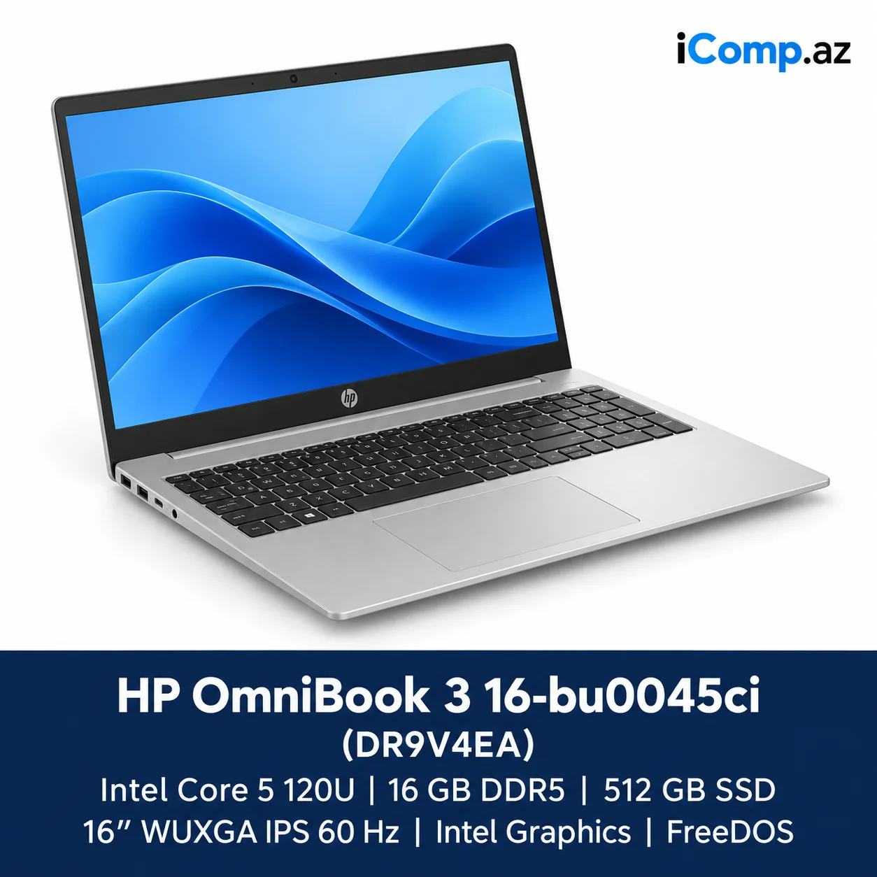 HP OmniBook 3 16-bu0045ci (DR9V4EA) Laptop
