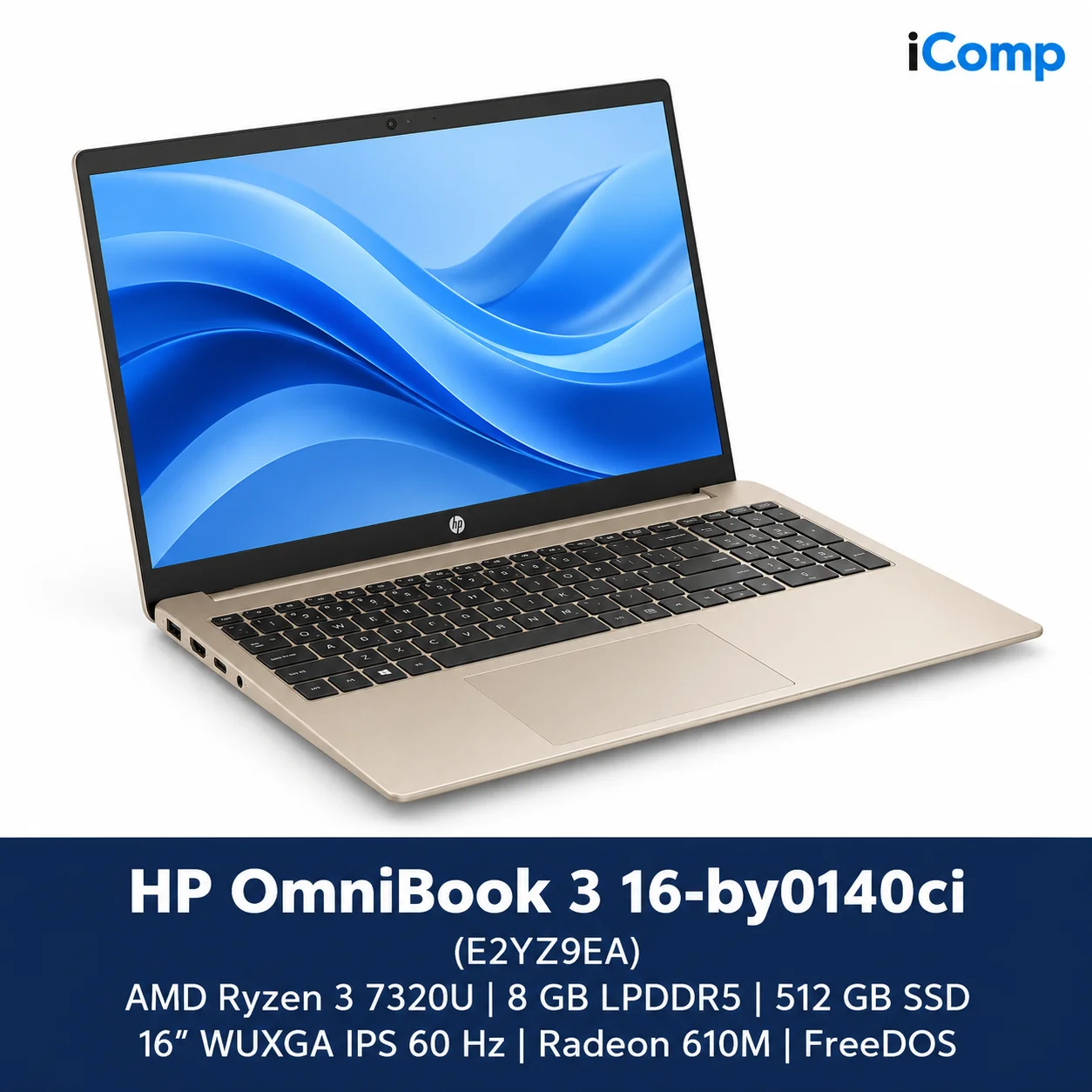 HP OmniBook 3 16-by0140ci (E2YZ9EA) Laptop