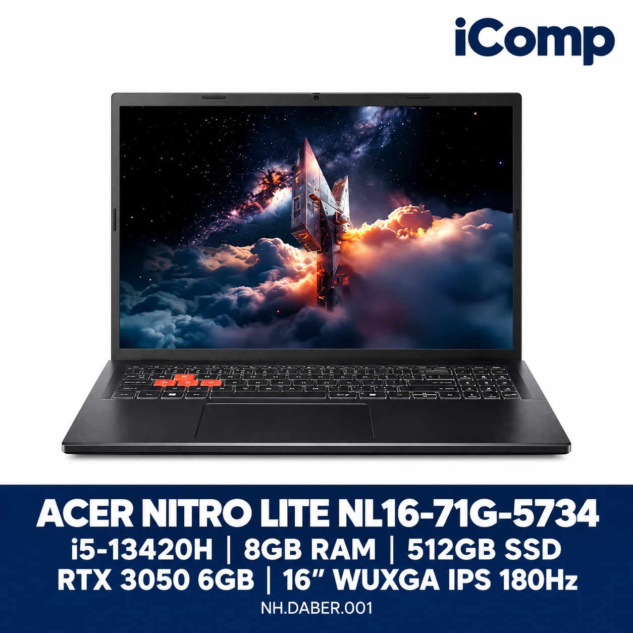 Acer Nitro Lite NL16-71G-5734 (NH.DABER.001) Gaming Laptop