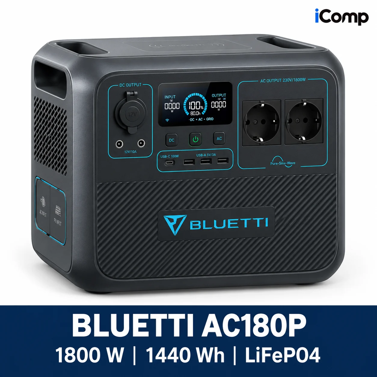 BLUETTI AC180P 1800W 1440Wh Enerji Stansiyasi