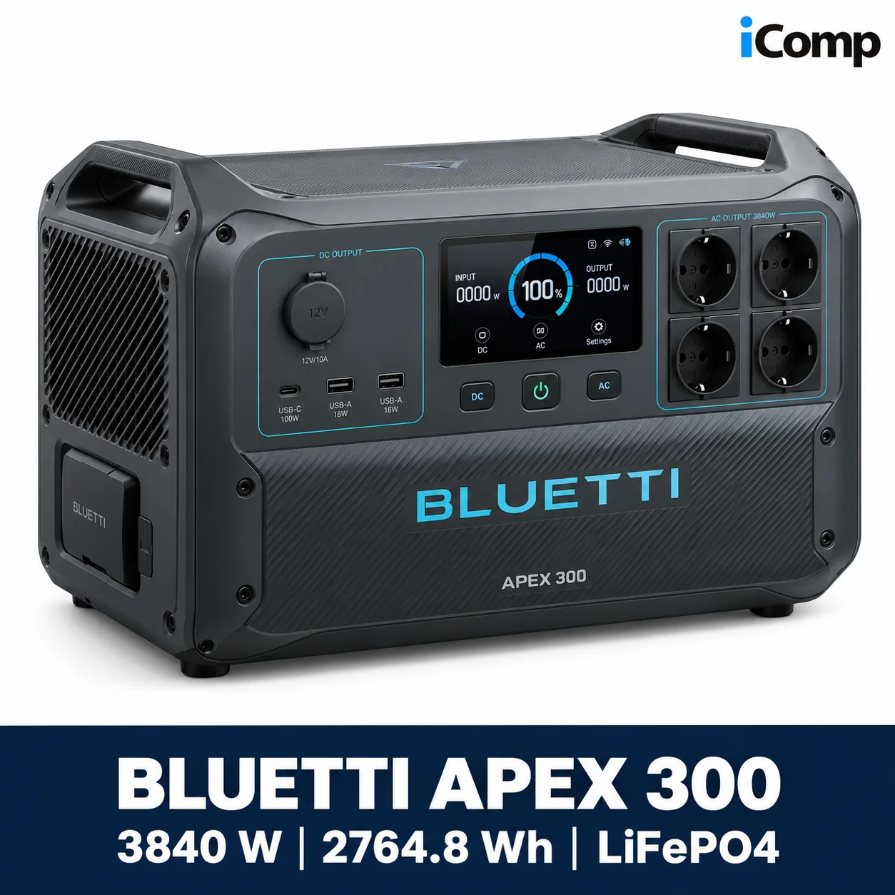 BLUETTI APEX 300 3840W 2764.8Wh Enerji Stansiyasi