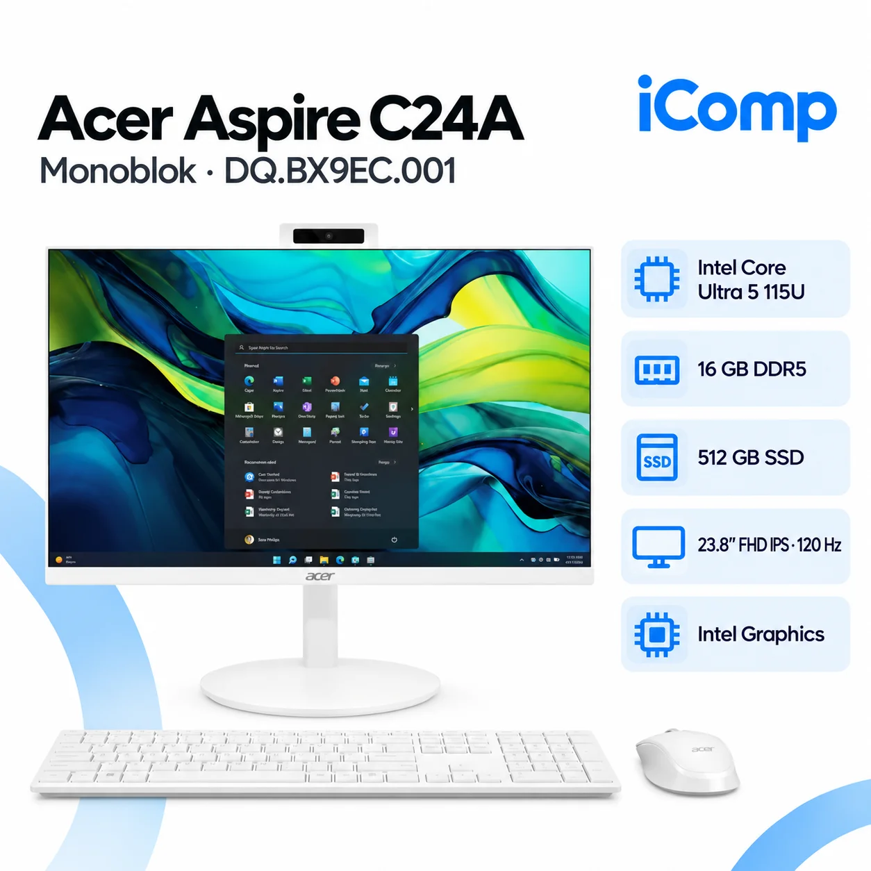 Acer Aspire C24A (DQ.BX9EC.001) Monoblok