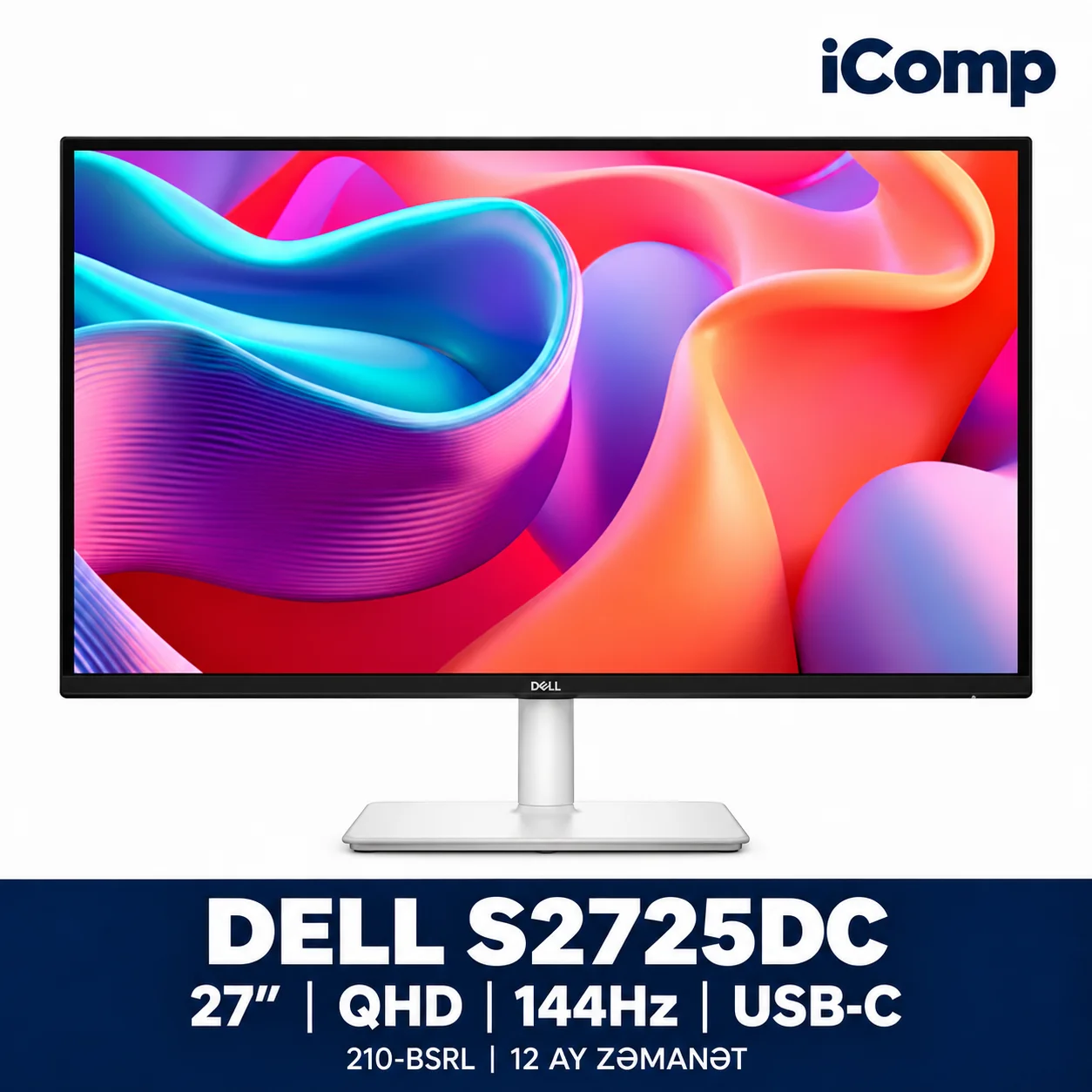 Dell 27 Plus S2725DC 27-inch QHD IPS 144Hz USB-C Monitor