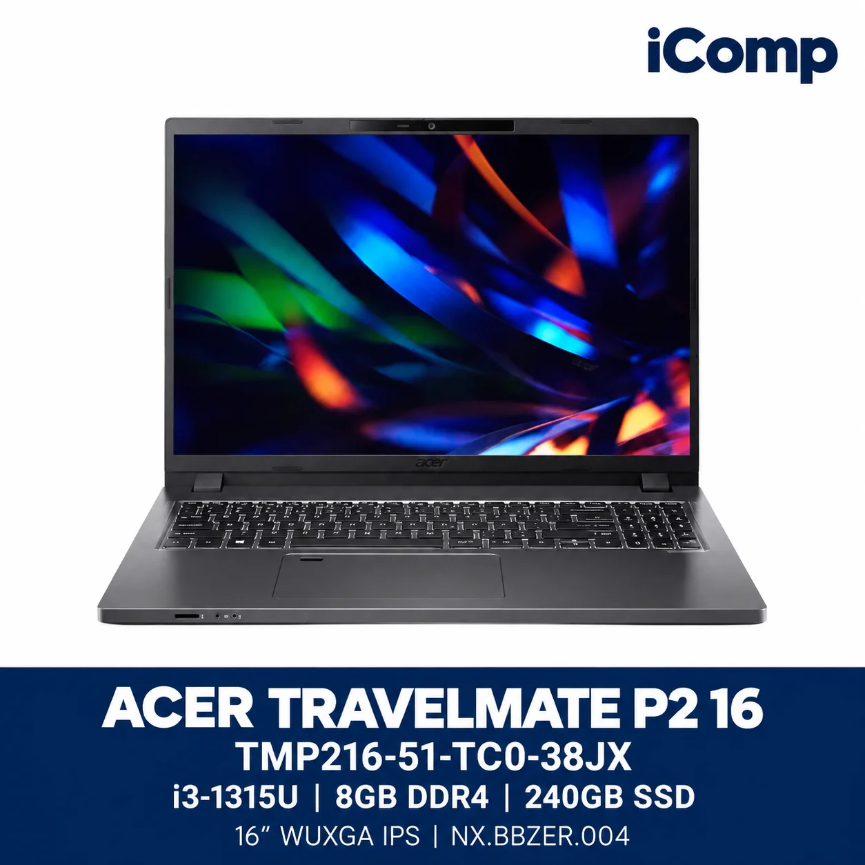Acer TravelMate P2 16 TMP216-51-TC0-38JX (NX.BBZER.004) Laptop