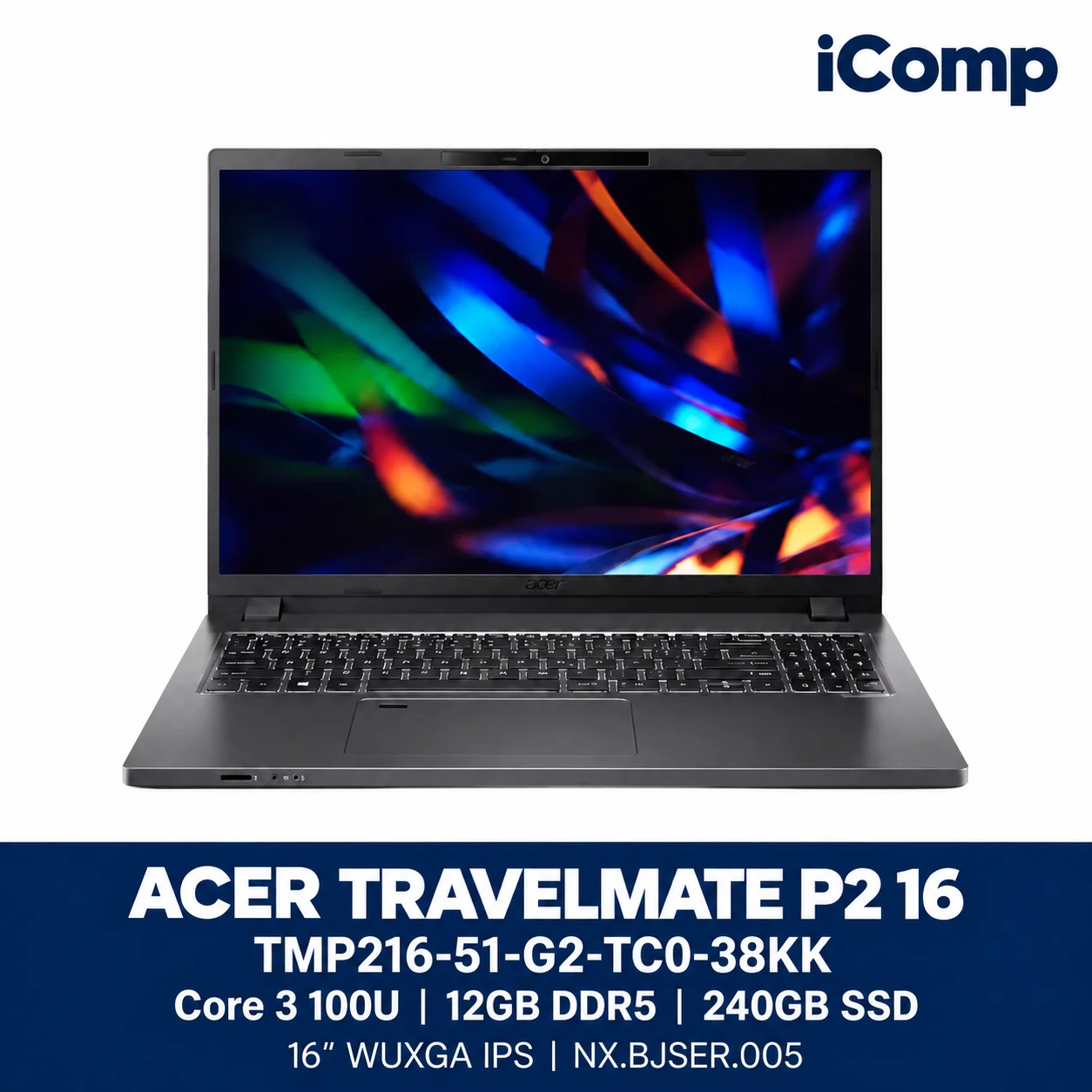 Acer TravelMate P2 16 TMP216-51-G2-TC0-38KK (NX.BJSER.005) Laptop