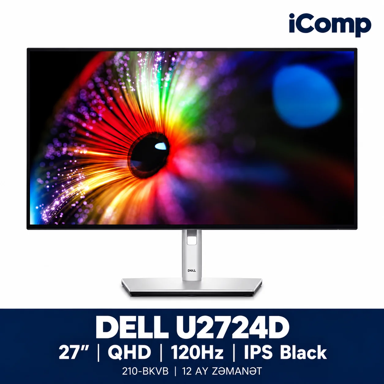 Dell UltraSharp U2724D 27-inch QHD IPS Black 120Hz Monitor