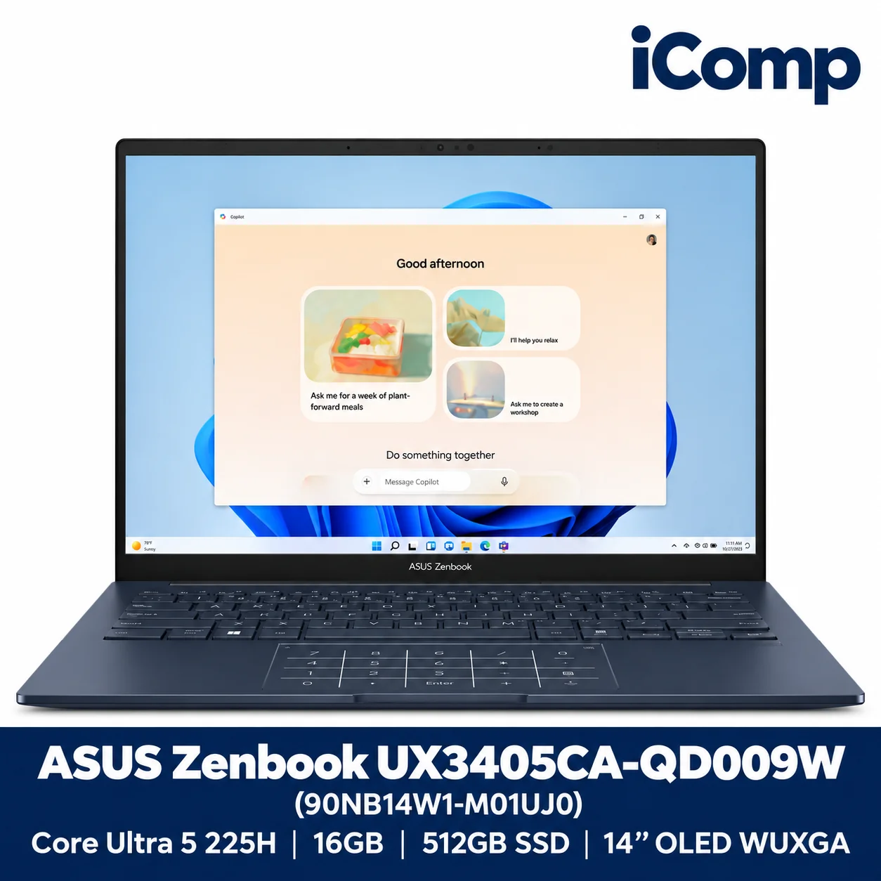 ASUS Zenbook UX3405CA-QD009W (90NB14W1-M01UJ0) Laptop