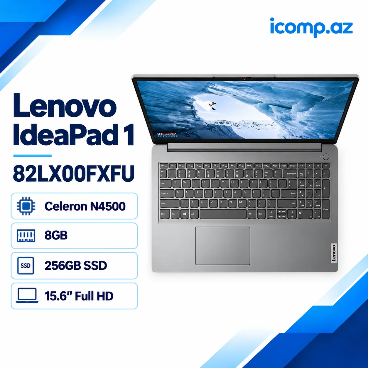 Lenovo IdeaPad 1 15IJL7 Celeron N4500 8GB/256GB (82LX00FXFU) Laptop