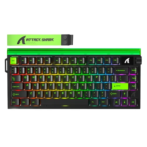 Keyboard Attack Shark R85 HE Neon Green Gaming Keyboard