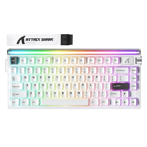 Keyboard Attack Shark R85 HE Starlight White Gaming Keyboard