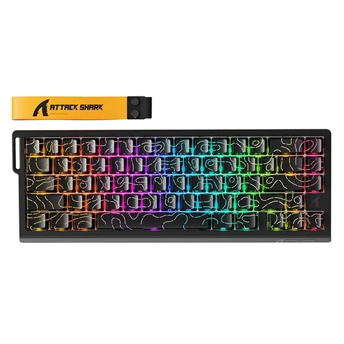 Attack Shark X68 Pro HE Black-Contour Line Gaming Keyboard