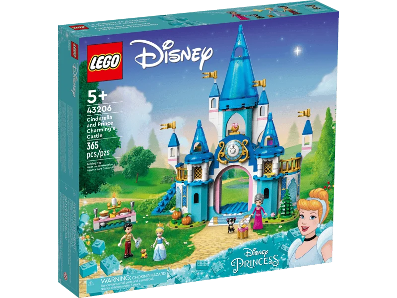 LEGO Disney Cinderella and Prince Charming's Castle (43206) konstruktor