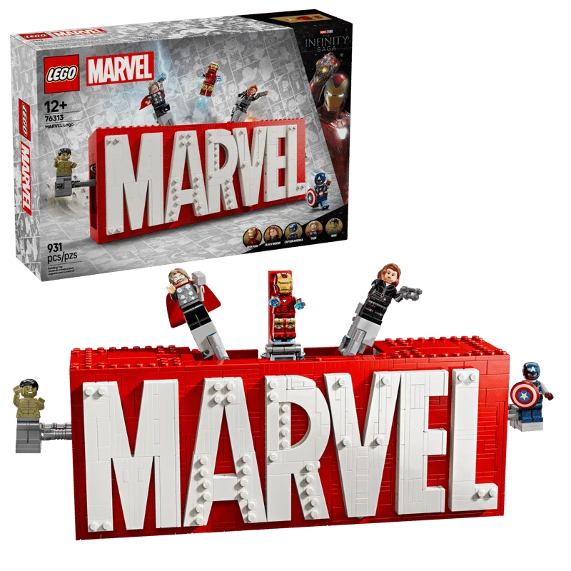 LEGO Marvel MARVEL Logo &amp; Minifigures (76313) konstruktor