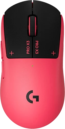 Logitech PRO X3 SUPERSTRIKE Magenta Eclipse Wireless Gaming Mouse
