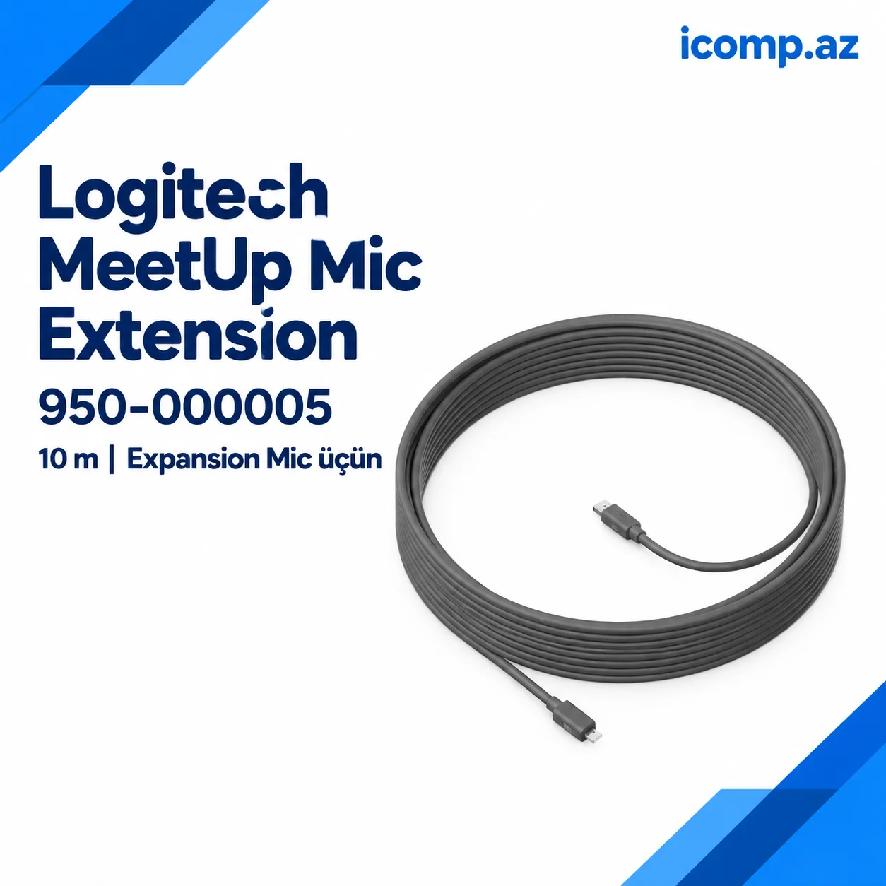 Logitech MeetUp Mic Extension 10 m (950-000005) Kabel