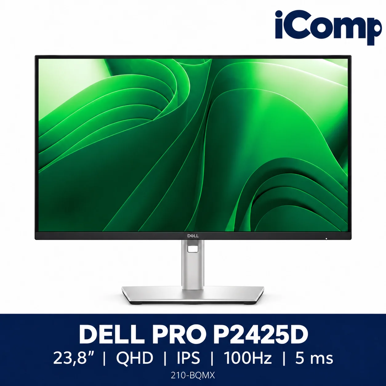 Dell Pro P2425D 23.8-inch QHD IPS 100Hz Plus Monitor (210-BQMX)