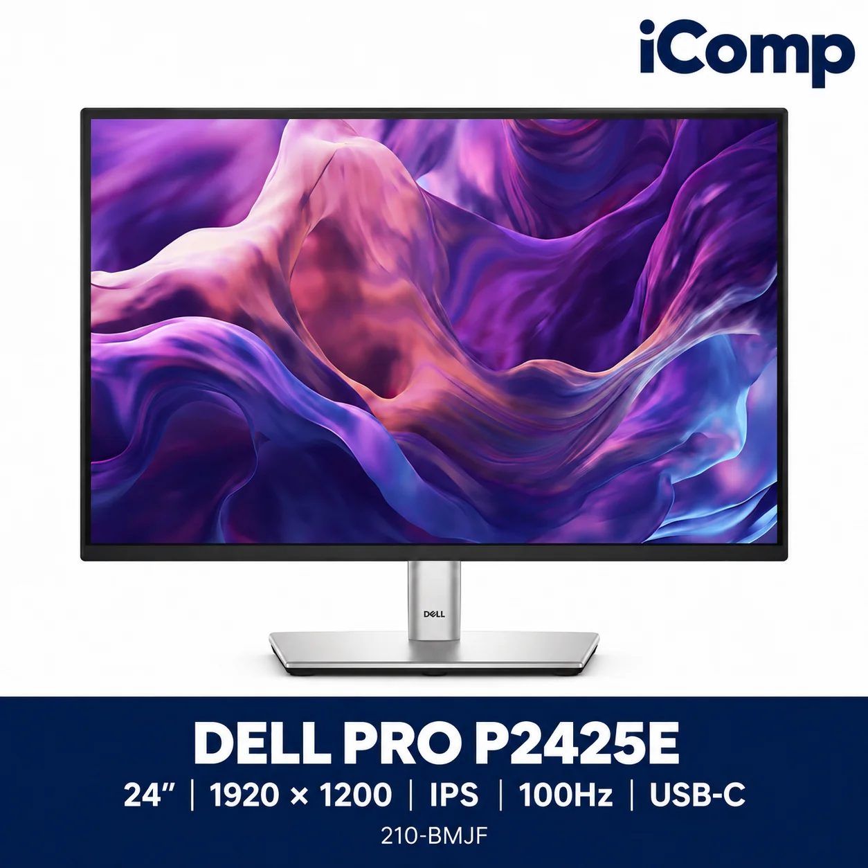 Dell Pro P2425E 24-inch WUXGA IPS 100Hz USB-C Hub Monitor (210-BMJF)