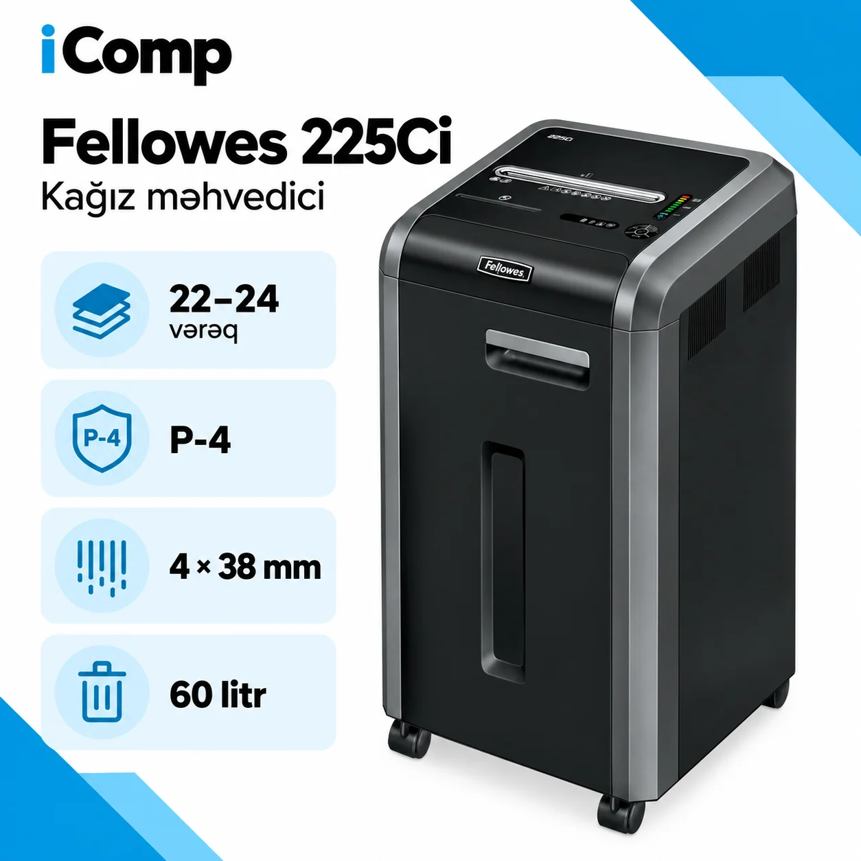 Fellowes 225Ci Kagiz mehvedici
