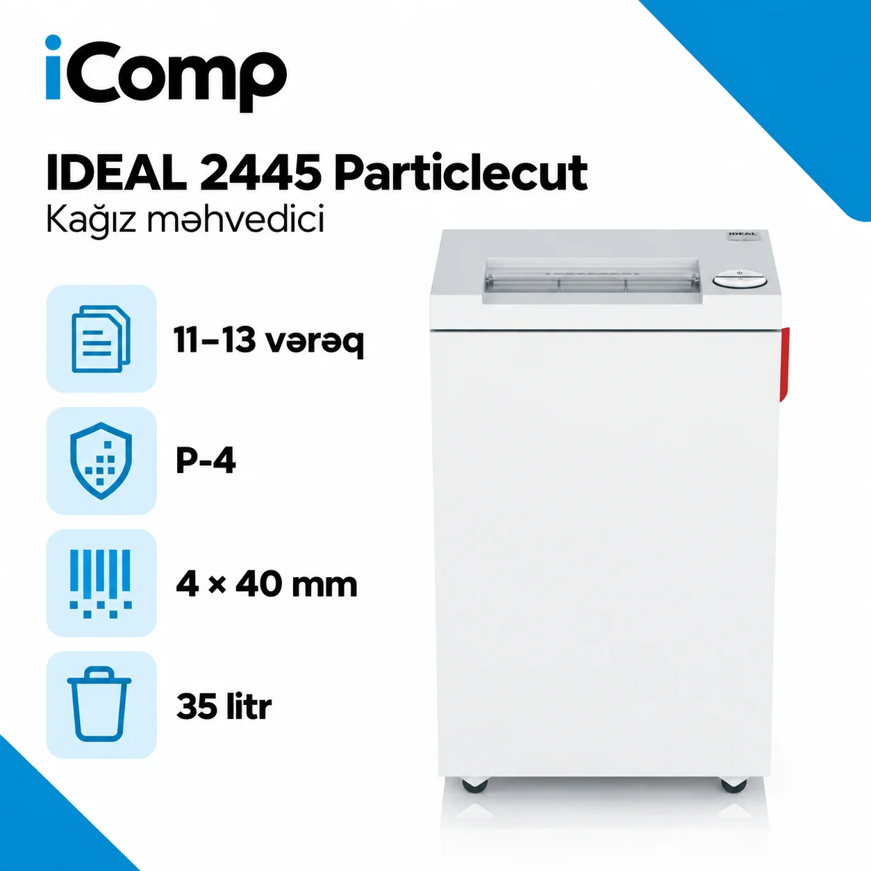 IDEAL 2445 Particlecut Kagiz mehvedici