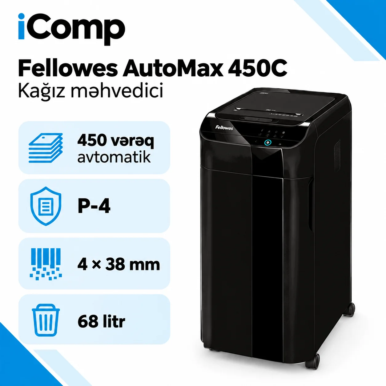 Fellowes AutoMax 450C Kagiz mehvedici