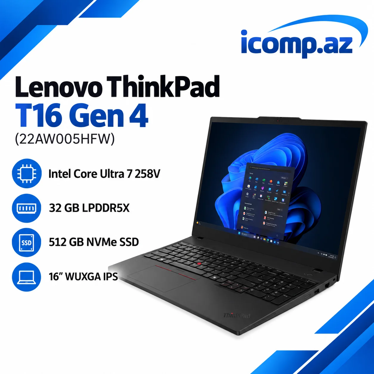 Lenovo ThinkPad T16 Gen 4 (22AW005HFW) Laptop